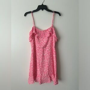 Pink floral dress size x-large